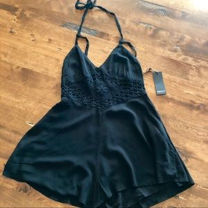 Crochet detail romper